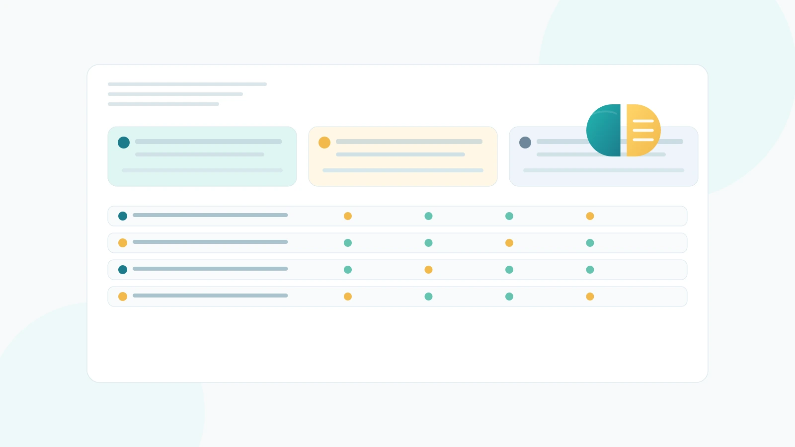 Tablet Compare editorial dashboard illustration
