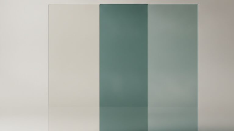 Two overlapping translucent glass panes symbolising overlapping search categories